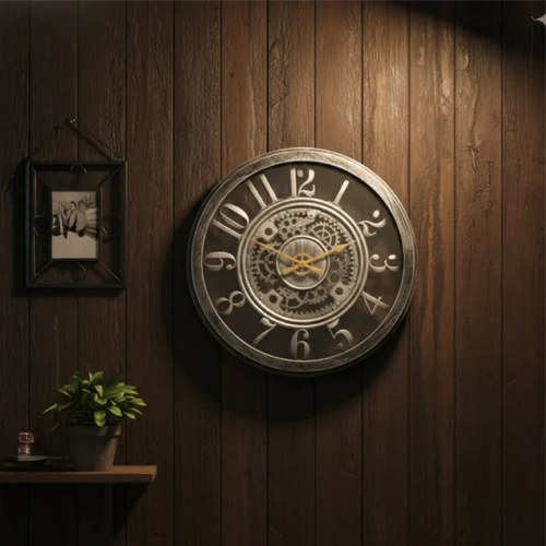 Aura Timepiece Large Modern Wall Clock by Intaryaa