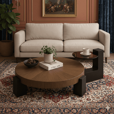 Oakline Meridian Modern Center Table for Living Room