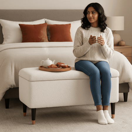 Sivra Bench Modern Upholstered Bench For Living Room Bedroom