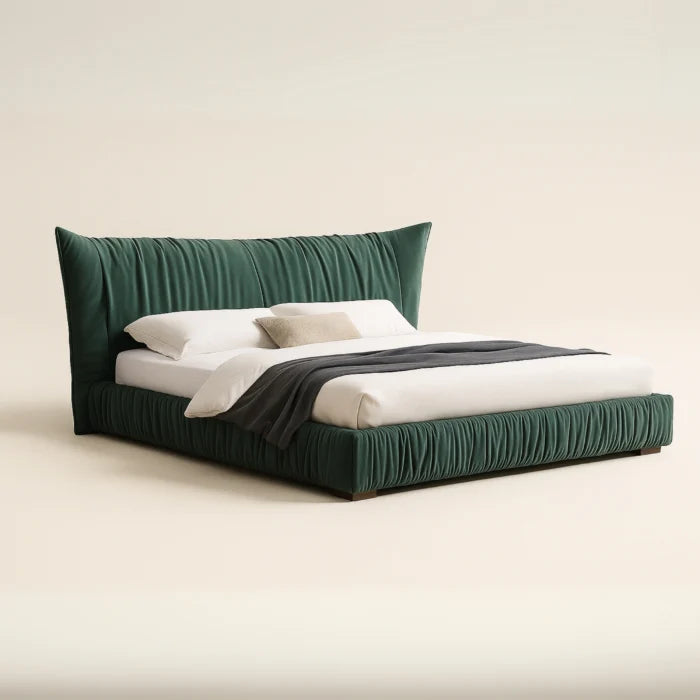 Vermont Modern King Size Bed With Upholstered Headboard