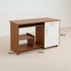 Haven Study Table with Storage Shelves