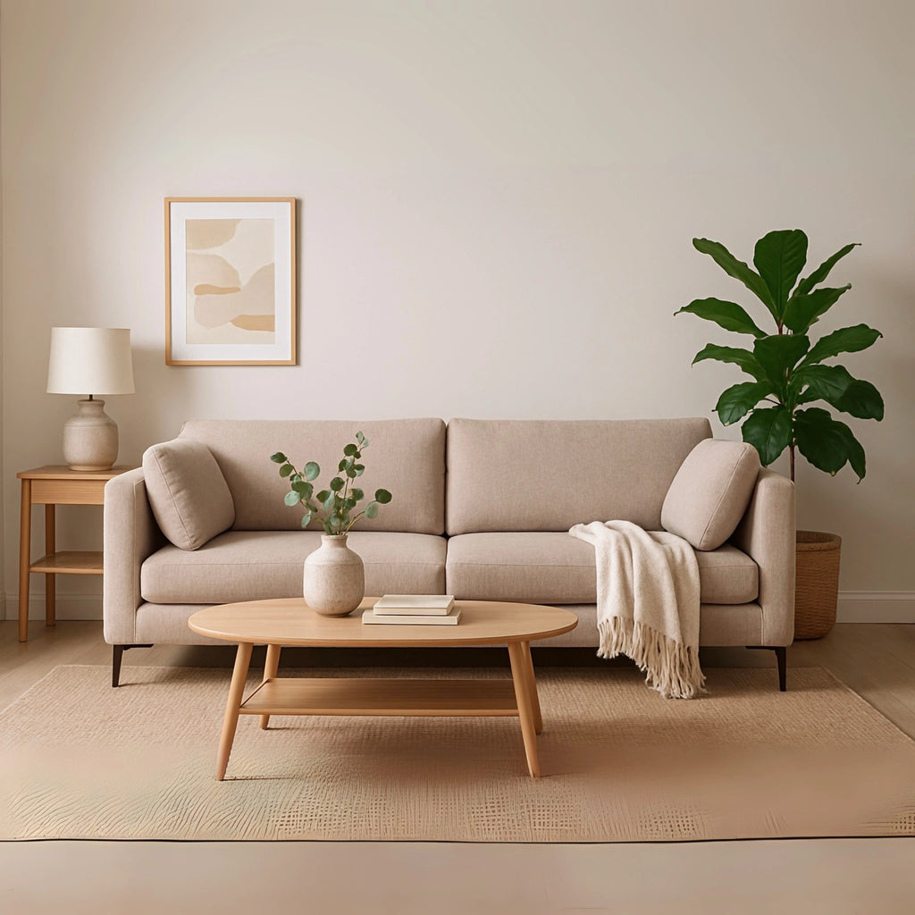 Cubo Luxe 2 Seater Sofa Classic Upholstered Living Room Sofa