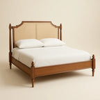 Elowen Modern King Size Bed With Upholstered Headboard
