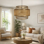 Veranda Tiered Bamboo Pendant Ceiling Light