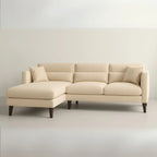 Ivory Haze Sofa Modern Upholstered Living Room Sofa