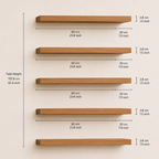 Ami Modern Wall Shelf for Living Room & Bedroom Decor