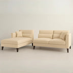 Ivory Haze Sofa Modern Upholstered Living Room Sofa