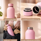 Insulated Stainless Steel Water Bottle (500ml) | Hot & Cold Vacuum Flask upto 18 hrs