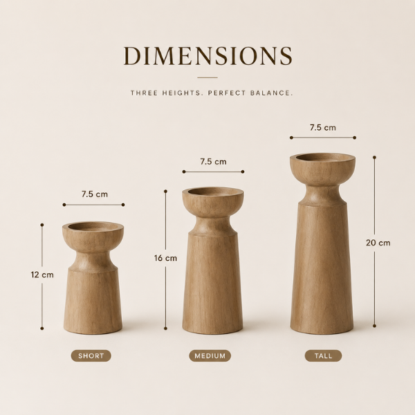 Linea Candle Holder - Set of 3