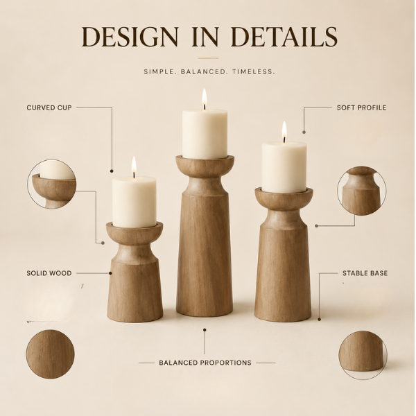 Linea Candle Holder - Set of 3