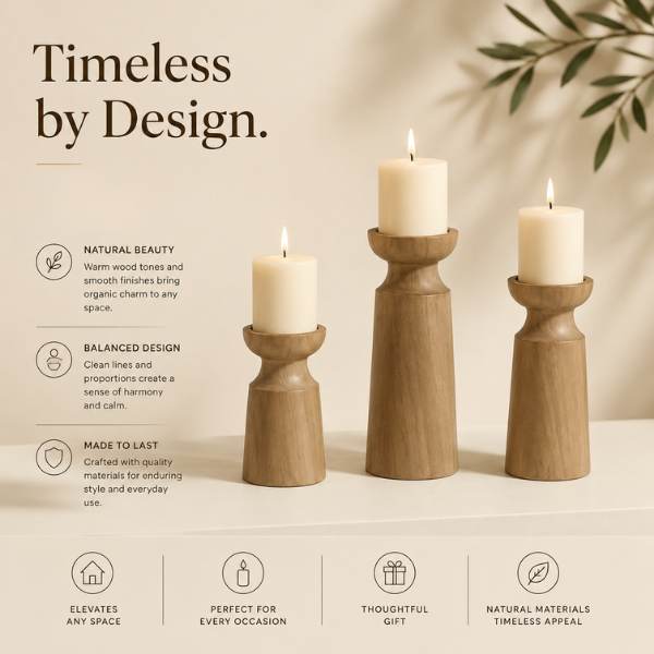 Linea Candle Holder - Set of 3