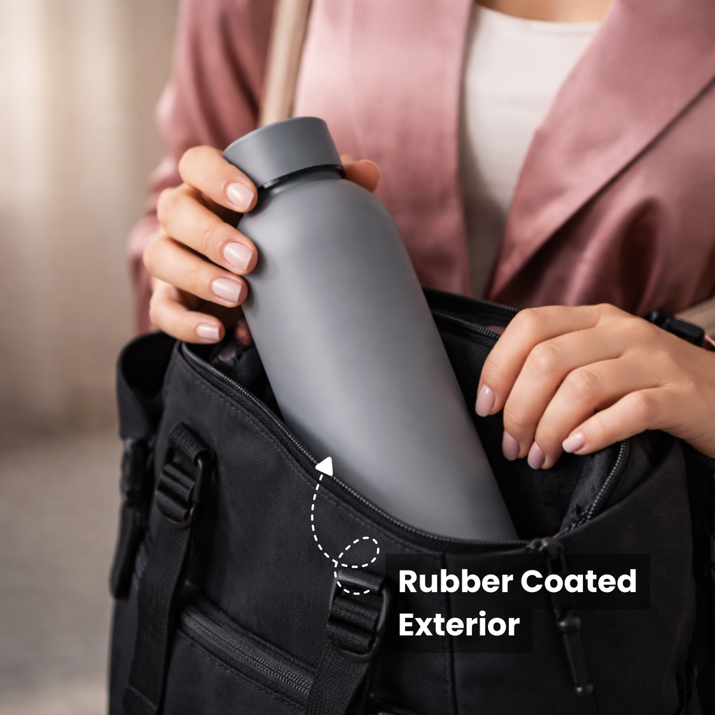 Insulated Stainless Steel Water Bottle (500ml) | Hot & Cold Vacuum Flask upto 18 hrs