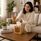 Karo Honeycomb Wooden Napkin Holder for Dining Table