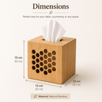 Karo Honeycomb Wooden Napkin Holder for Dining Table