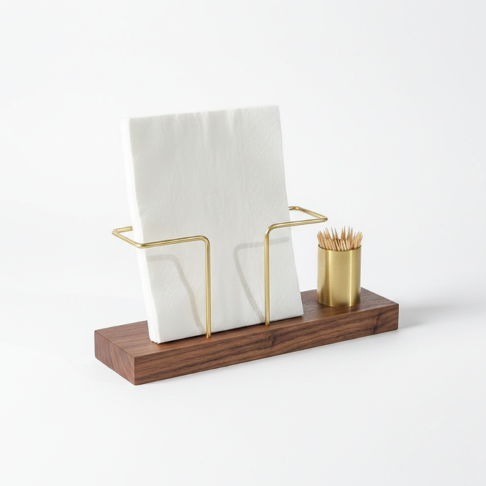 Tesso Wooden Napkin Holder for Dining Table