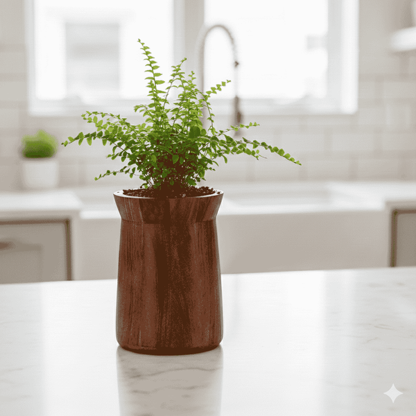 Solid Wood Spoon Stand: Compact Kitchen Tool Holder-Multipurpose