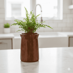 Solid Wood Spoon Stand: Compact Kitchen Tool Holder-Multipurpose