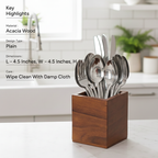 Solano Spoon Stand-Wooden Utensil Holder-Spoon Stand for Kitchen Counter
