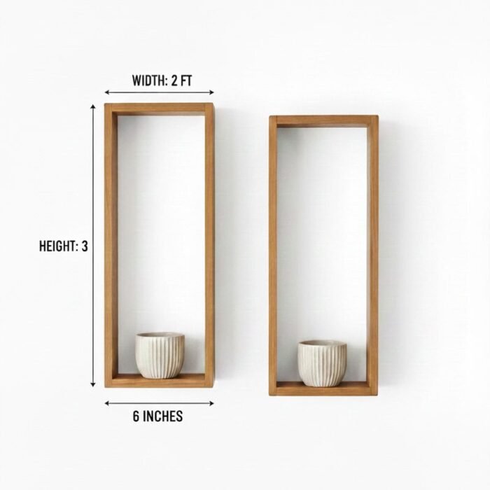 Neo Modern Wall Shelf for Living Room & Bedroom Decor