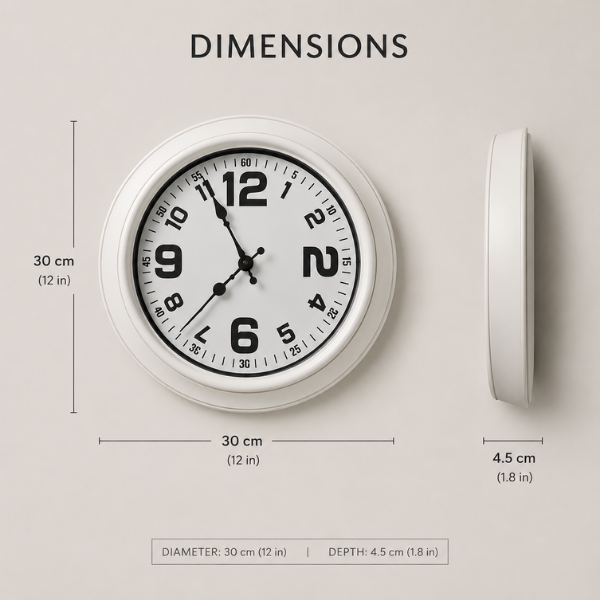 Golden Hour Modern Wall Clock