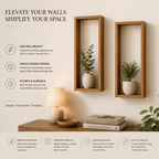 Neo Modern Wall Shelf for Living Room & Bedroom Decor