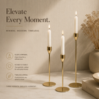 Ornate Glow Pair-Gold and Marble