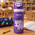 Unicorn Kids Water Bottle – Leak-Proof, BPA-Free, & Easy-Grip Design for School and Play