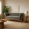 Merlo Sofa Modern Channel Tufted Living Room Sofa