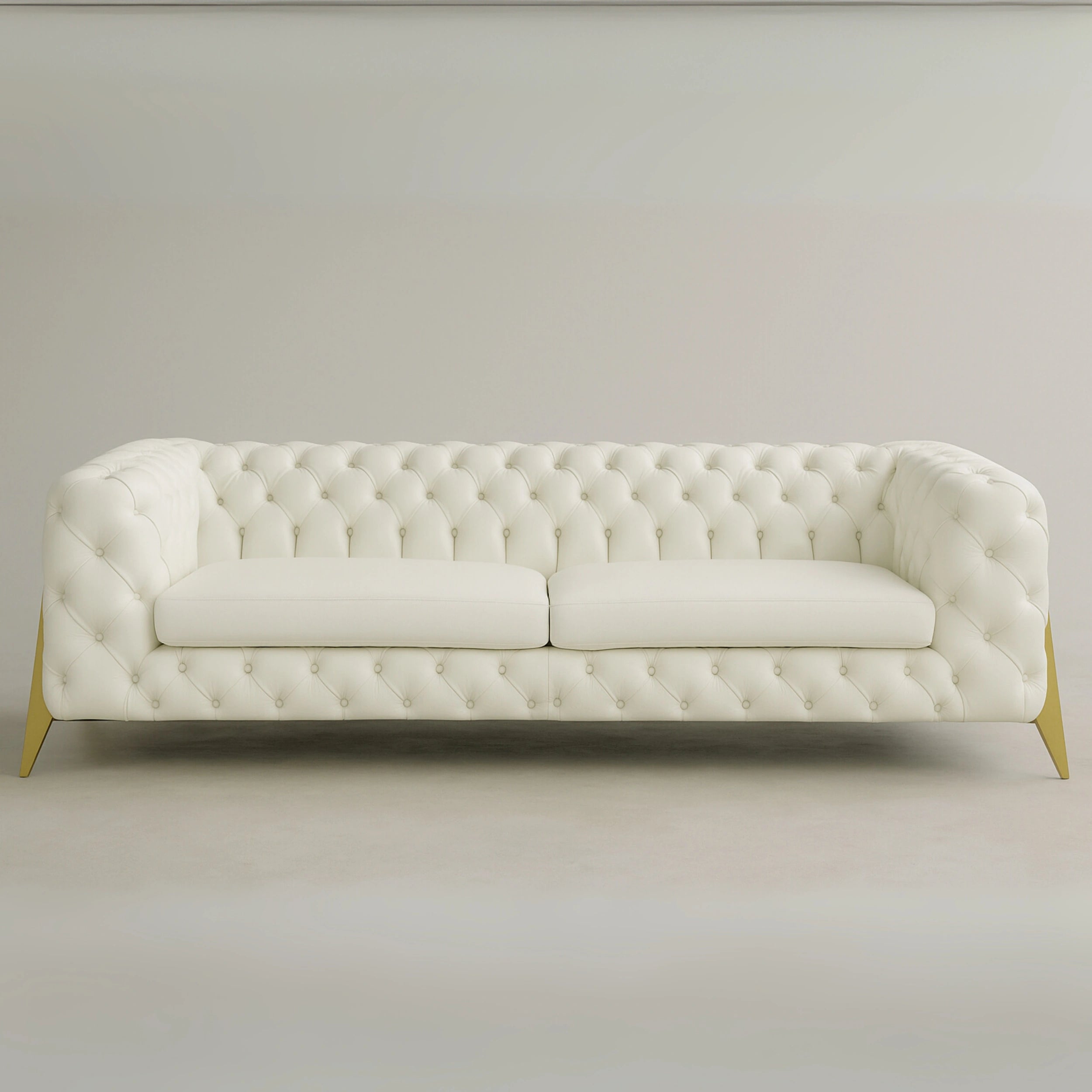 Niva Roll Sofa Modern Curved Upholstered Living Room Sofa