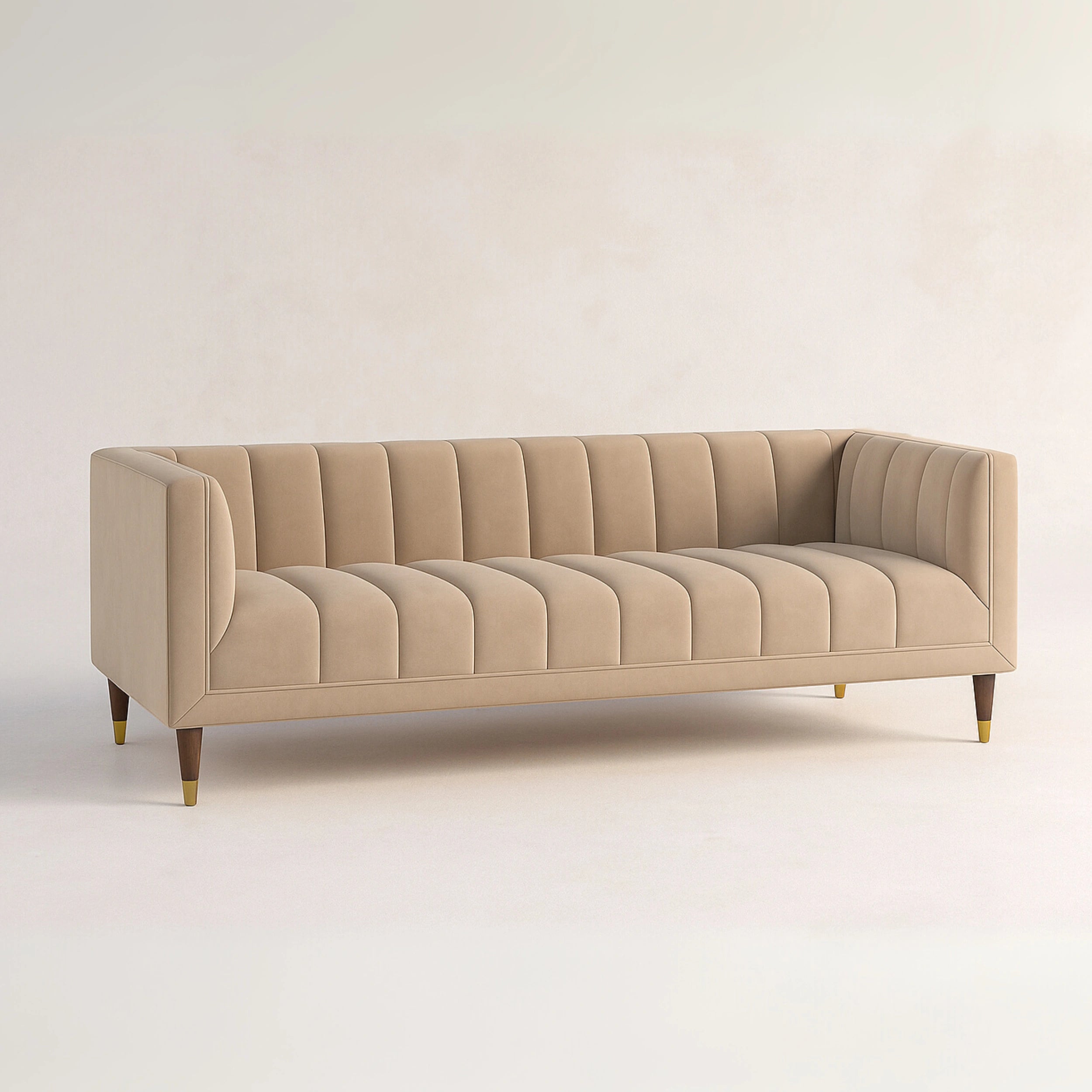 Drove Seat Sofa Set Modern Upholstered Living Room Furniture Set