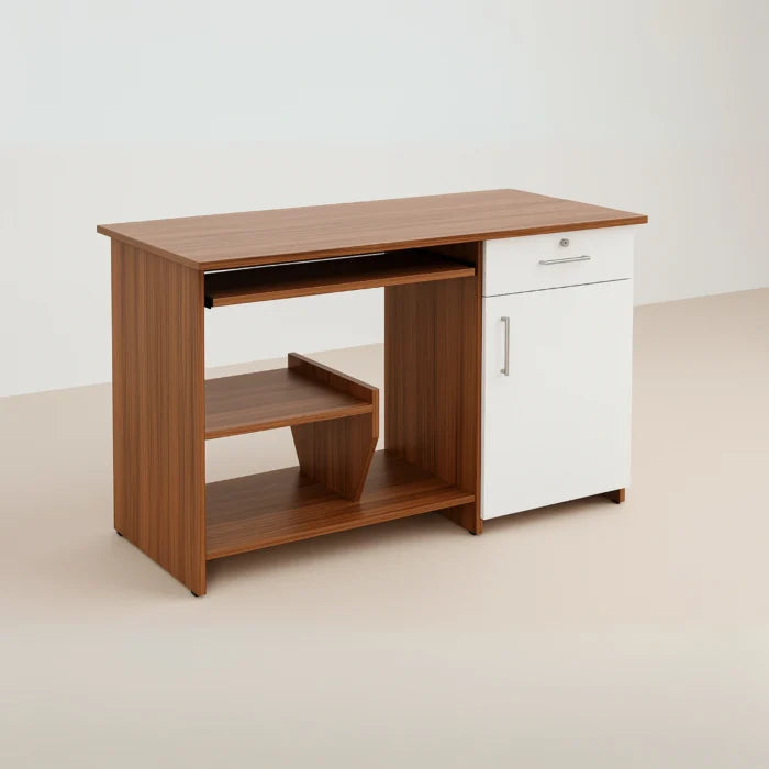 Haven Study Table with Storage Shelves
