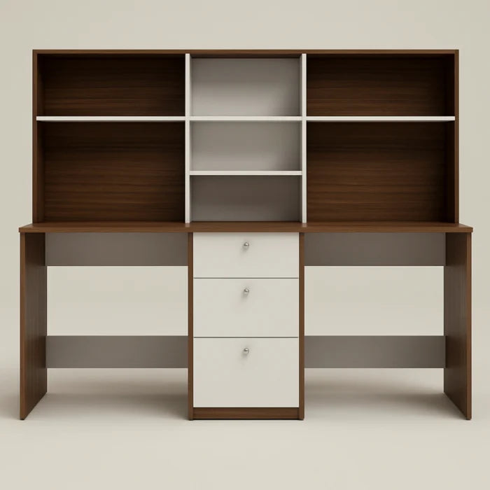 Modra Workstation with Metal Frame & Storage