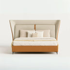 Halewood Modern King Size Bed With Upholstered Headboard