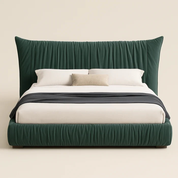 Vermont Modern King Size Bed With Upholstered Headboard