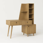 Prism Workstation with Storage Shelves