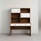 Cove Study Table with Storage Shelves