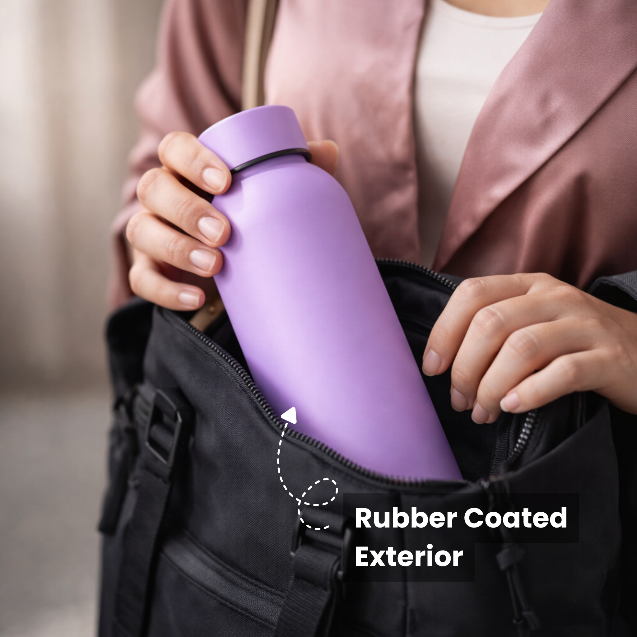 Insulated Stainless Steel Water Bottle (500ml) | Hot & Cold Vacuum Flask upto 18 hrs