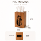 Karo Leaf Wooden Napkin Holder for Dining Table