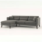 Charcoal Haze L Shaped Sofa Modern Upholstered Sectional Sofa
