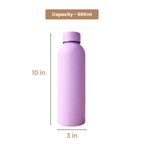 Insulated Stainless Steel Water Bottle (500ml) | Hot & Cold Vacuum Flask upto 18 hrs