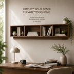 Ruvo Modern Wall Shelf for Living Room & Bedroom Decor