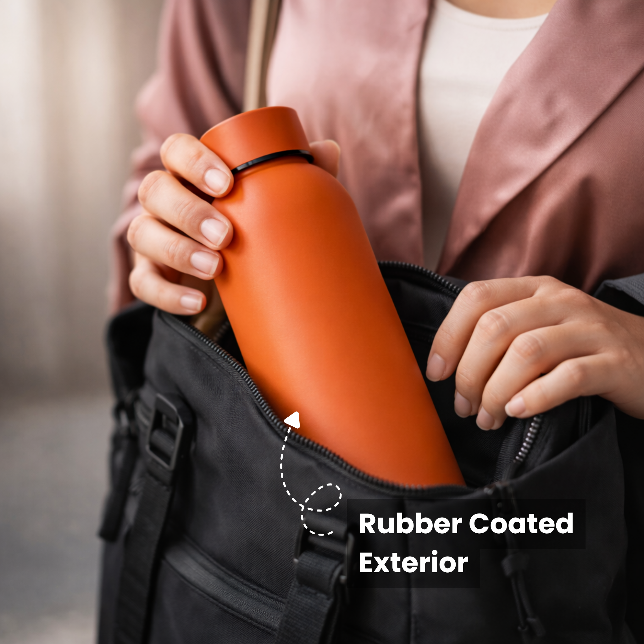 Insulated Stainless Steel Water Bottle (500ml) | Hot & Cold Vacuum Flask upto 18 hrs