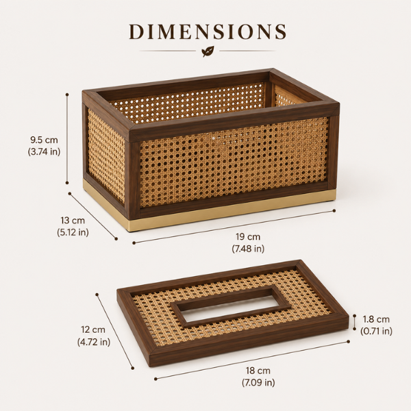 Rivo Wooden Napkin Stand for Dining Table