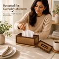 Rivo Wooden Napkin Stand for Dining Table
