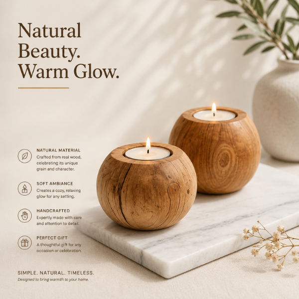 Rolo Candle Holder - Set of 2
