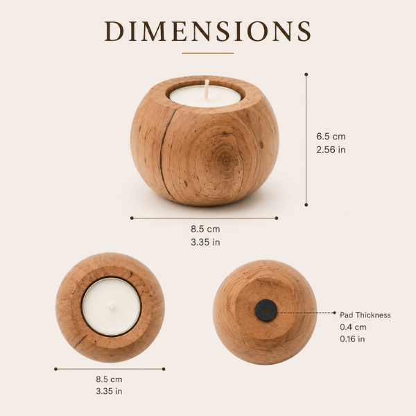 Rolo Candle Holder - Set of 2