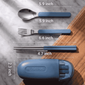 Portable Stainless Steel Travel Cutlery Set with Case