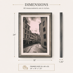 Old Town Walk Wall Art for Living Room & Bedroom Decor