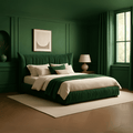 Vermont Modern King Size Bed With Upholstered Headboard