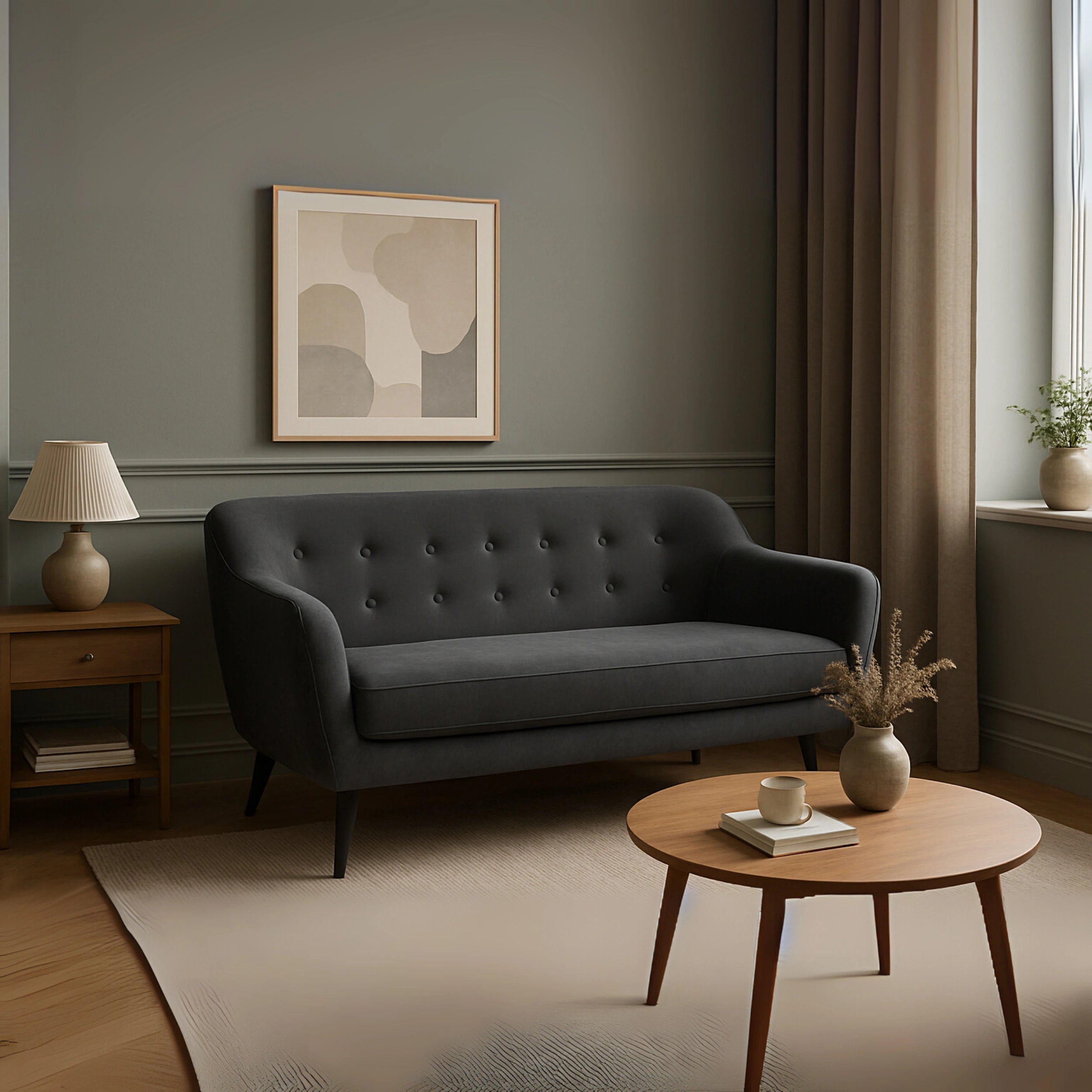 Willow Echo Sofa Set Mid Century Modern Living Room Sofa